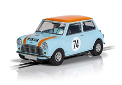 SCALEXTRIC ... AUSTIN MINI COOPER S - GULF EDITION - NICK RILEY & GABRIELE