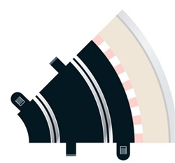 SCALEXTRIC ... SPORT RADIUS 1 CURVE 45deg X2