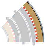 SCALEXTRIC ... OUTER BOARDERS RADIUS 2