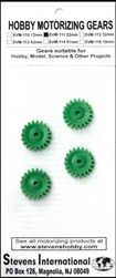 STEVEN'S INTERNATIONAL ... PLASTIC GEARS 22MM X 6MM 20-TEETH (3MM ID) (4)