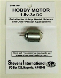 STEVEN'S INTERNATIONAL ... 1.5 TO 3V DC SMALL ELECTRIC MOTOR (ROUND CAN)