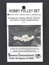 STEVEN'S INTERNATIONAL ... ASSORTED SMALL PLASTIC PULLEY SET (1.9MM ID) (10PCS)