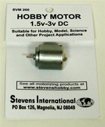 STEVEN'S INTERNATIONAL ... 1.5 TO 3V DC SMALL ELECTRIC MOTOR ROUND CAN FOR SLOWER RPM