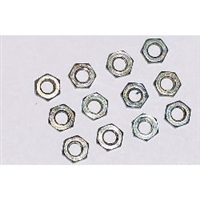 SULLIVAN ... 4-40 THREADED HEX NUTS    (12)