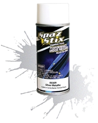 SPAZ STIX INC. ... METALLIC SILVER/"CANDY" BACKER AEROSOL PAINT 3.5OZ BOTT