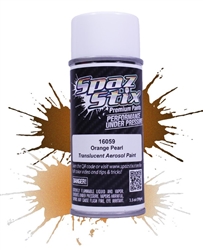 SPAZ STIX INC. ... ORANGE PEARL AEROSOL PAINT 3.5OZ CAN