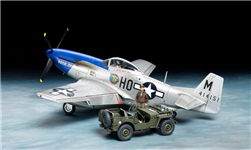 TAMIYA ... P-51D US NA  MUSTANG W/4X4 LT.VEH 1/48