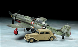 TAMIYA ... FW190 D-9 JV44 & CITROEN TRACTION 11CV STAFF CAR 1/48