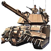 TAMIYA ... US M1A1 W/ MINE PLOUGH 1/35