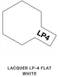 TAMIYA ... LACQUER PAINT LP-4 FLAT WHITE 10 ML