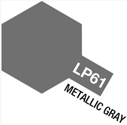 TAMIYA ... LACQUER PAINT LP-61 METALLIC GRAY 10 ML