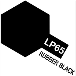 TAMIYA ... LACQUER PAINT LP-65 RUBBER BLACK 10 ML