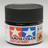 TAMIYA ... MINI X10 GUN METAL      ACRYLI