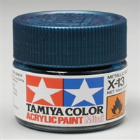 TAMIYA ... MINI X13 METALIC  BLUE    ACRY