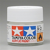 TAMIYA ... MINI X2 WHITE         ACRYLIC
