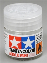 TAMIYA ... MINI X21 FLAT BASE      ACRYLI