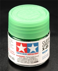 TAMIYA ... MINI X25 CLEAR GREEN      ACRY