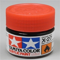 TAMIYA ... MINI X27 CLEAR RED      ACRYL