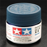 TAMIYA ... MINI X3 ROYAL BLUE      ACRYL