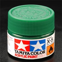 TAMIYA ... MINI X5 GREEN         ACRYLIC