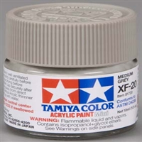 TAMIYA ... MINI XF20 MD GRAY      ACRYLIC