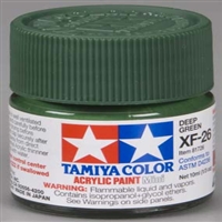 TAMIYA ... MINI XF26 DEEP GREEN      ACRY
