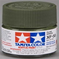 TAMIYA ... MINI XF58 OLIVE GREEN  ACRYLIC