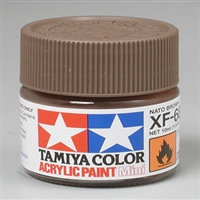 TAMIYA ... MINI XF68 NATO BROWN     ACRYL