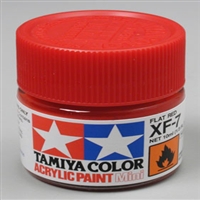 TAMIYA ... MINI XF7 FLAT RED      ACRYLIC