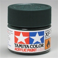 TAMIYA ... MINI XF70 DARK GRN      ACRYLI