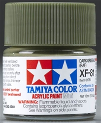 TAMIYA ... MINI XF-81 DARK GREEN 2 RAF