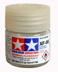 TAMIYA ... MINI XF-86 FLAT CLEAR 10ml