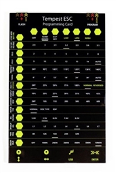 TEMPEST ... TEMPEST ESC PROGRAM CARD