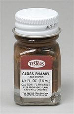 TESTORS ... BROWN LIGHT-GLOSS      1/4 oz.