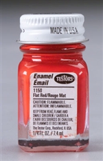 TESTORS ... RED-FLAT               1/4 oz.