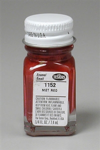 TESTORS ... RED METAL FLAKE-GLOSS  1/4 oz.