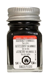 TESTORS ... BLACK METALLIC ENAMEL 1/4OZ
