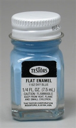 TESTORS ... BLUE SKY-FLAT          1/4 oz.