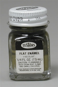 TESTORS ... OLIVE-FLAT             1/4 oz.