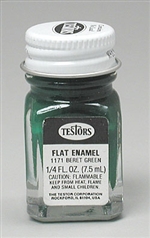 TESTORS ... GREEN-FLAT             1/4 oz.