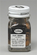 TESTORS ... BRASS-FLAT             1/4 oz.