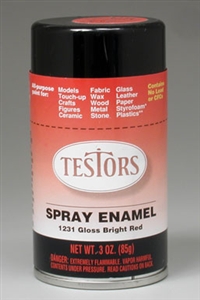 TESTORS ... BRIGHT RED             3.2 oz.