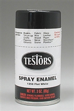 TESTORS ... WHITE-FLAT             3.2 oz.