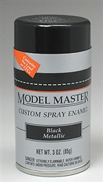 TESTORS ... BLACK MET.       3.2 oz. SPRAY