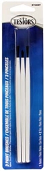 TESTORS ... BRUSHES 3 IN PACKAGE