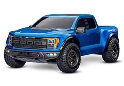 TRAXXAS LUE... FORD RAPTOR R: 4X4 VXL 1/10 SCALE BLUE REPLICA TRUCK