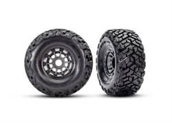 TRAXXAS Y... T&W WHL GRAY MAXX SC TIRES (L&R)