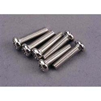 TRAXXAS ... 3x12mm ROUND HEAD MACH SCR(6)