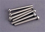 TRAXXAS ... 3x25mm ROUND HEAD MACH SCR (6)