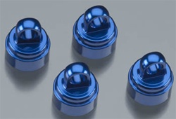 TRAXXAS ... SHOCK CAPS ALUM BLUE (4)3767A